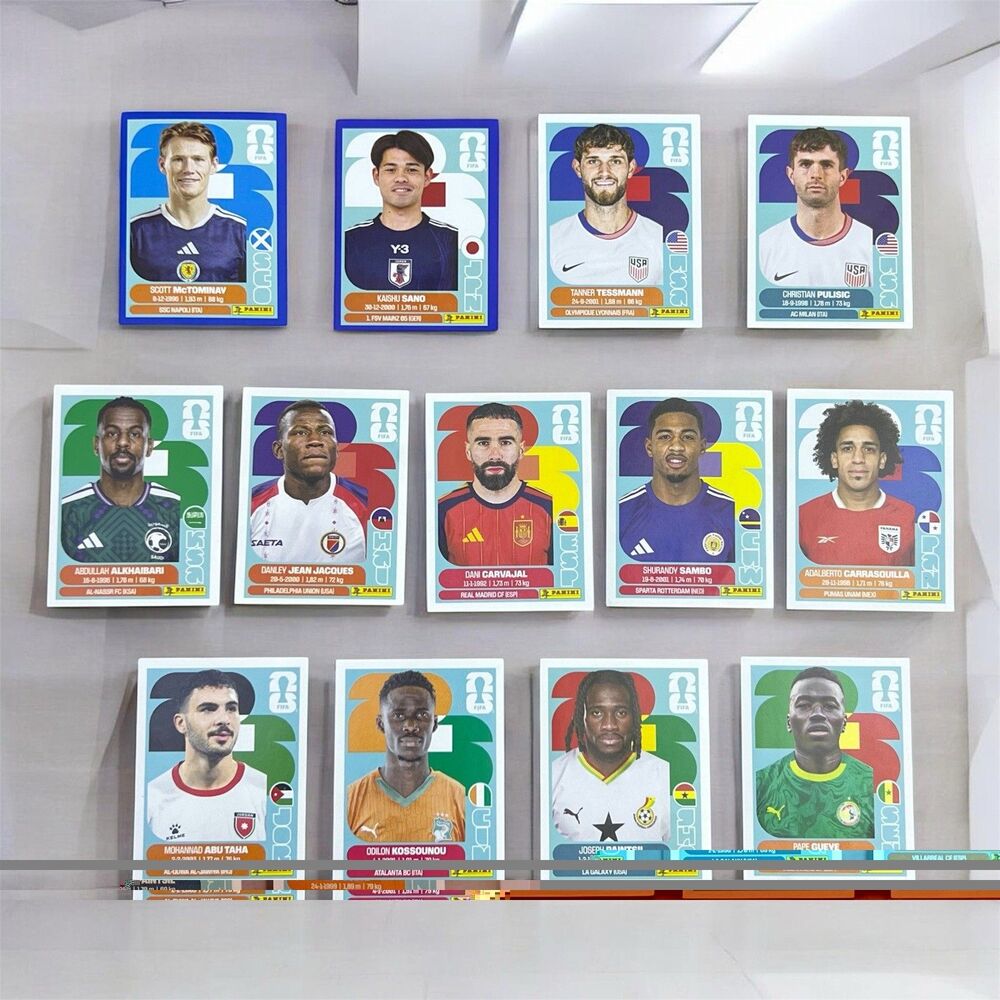2026 Panini FIFA Club World Cup Sticker Lot 13 Pulisic Carvajal Blue Parallel